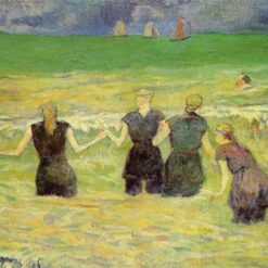 Women Bathing (Dieppe)" by Paul Gauguin 1885 - Hand-Painted Oil Painting Reproduction | Fine Art Canvas from Dafen Village