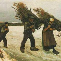 Vincent van Gogh Wood Gatherers in the Snow – Authentic Hand-Painted Oil Art, Fine Art Reproduction for Sale