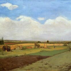 Working the Land" by Paul Gauguin 1873 - Stunning Oil Painting Reproduction | Depiction of Agricultural Life in 19th Century France