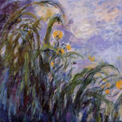 Yellow Irises (1914-1917) by Claude Monet – Handcrafted Oil Painting Reproduction, Dafen Village Masterpiece