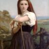 Buy "Young Shepherdess" by William-Adolphe Bouguereau | Custom Oil Painting Reproduction from Dafen Village