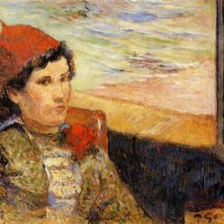 Buy Paul Gauguin’s "Young Woman at the Window" 1888 - Premium Oil Painting Reproduction | Custom Handcrafted Canvas Art