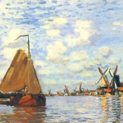 Claude Monet Zaan at Zaandam (1871) – Beautiful Custom Oil Painting Reproduction, Dafen Village Studio