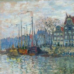 Claude Monet Zaandam, The Dike (1874) – Premium Handcrafted Oil Painting Reproduction, Dafen Village