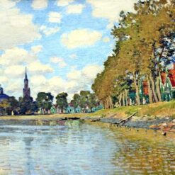 Zaandam (1871) by Claude Monet – Elegant Hand-Painted Oil Painting, Made by Dafen Village