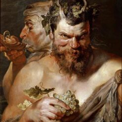 Two Satyrs – Oil Painting Reproduction by Peter Paul Rubens (1618-1619)
