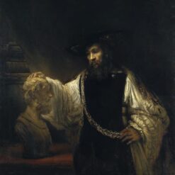 Baroque Masterpiece – Aristotle with a Bust of Homer, 1653 by Rembrandt, High-Quality Replica