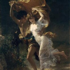 Hand-Painted Pierre-Auguste Cot ‘The Storm’ Oil Painting - Romantic Genre Art on Canvas from Dafen Village Studio