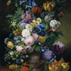 Romanticism Still-Life Painting – Jean-Joseph-Xavier Bidauld’s 1810 Work, High-Quality Reproduction
