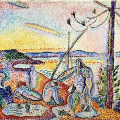 Custom Oil Painting Inspired by Henri Matisse – 'Luxury, Calm and Pleasure' (1904) – Pointillist Art on Canvas