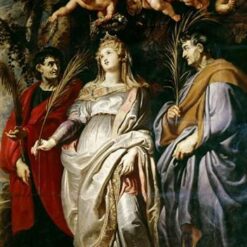 St. Domitilla, St. Nereus, and St. Achilleus – Baroque Religious Art by Rubens, 1608