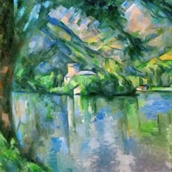 The Lac d’Annecy by Paul Cézanne – Handcrafted Post-Impressionist Art Reproduction