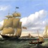 The Whaleship "Emma C. Jones" off Round Hills by William Bradford – Handcrafted Nautical Art Reproduction