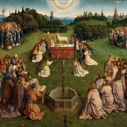 Northern Renaissance Masterpiece – Adoration of the Lamb (Detail), 1432 by Jan van Eyck, High-Quality Replica