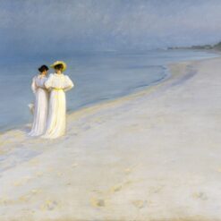 Peder Severin Krøyer 1851-1909  Summer Evening on the Southern Beach