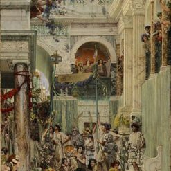 Spring by Sir Lawrence Alma-Tadema – Handcrafted Romantic Art Reproduction
