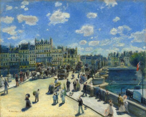 Pierre Auguste Renoir’s Le Pont Neuf, Paris – Impressionist Oil Painting Replica