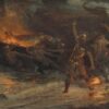 Frank Dicksee’s The Funeral of a Viking – Victorian Art Masterpiece Replica