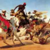Romanticism Masterpiece – The Lion Hunt by Horace Vernet, High-Quality Replica