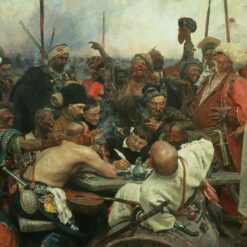 Ilya Repin’s The Zaporozhye Cossacks Writing to the Turkish Sultan – Realism Oil Painting Replica, 1890-91