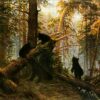 Ivan Shishkin 'Morning in the Pine-Wood' – Hand-Painted Oil Reproduction of a Russian Landscape