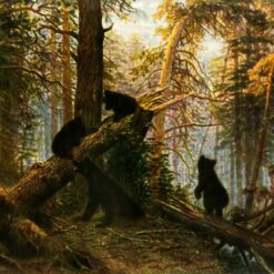 Ivan Shishkin 'Morning in the Pine-Wood' – Hand-Painted Oil Reproduction of a Russian Landscape