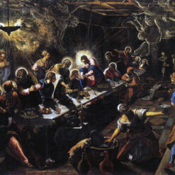 The Last Supper by Jacopo Tintoretto – Handcrafted Religious Masterpiece Reproduction