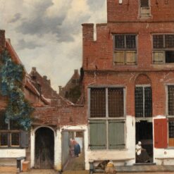 Jan Vermeer’s View of Houses in Delft (The Little Street) – 1658 Baroque Masterpiece Replica
