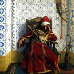 Realist Historical Painting – Markos Botsaris, 1874 by Jean-Léon Gérôme, High-Quality Replica