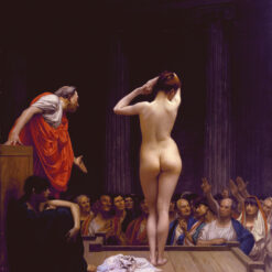 Selling Slaves in Rome by Jean-Léon Gérôme – Handcrafted Historical Painting Reproduction