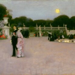 Impressionist Landscape Masterpiece – In the Luxembourg Gardens, 1879 by John Singer Sargent, High-Quality Replica