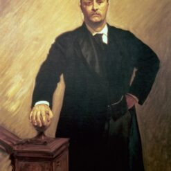 Custom Reproduction of Portrait of Theodore Roosevelt by John Singer Sargent – Impressionist Oil Painting