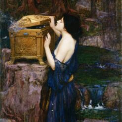 John William Waterhouse’s Pandora – 1896 Realism Painting Replica