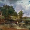 Romantic Oil Painting Reproduction of John Constable’s 'The Hay Wain' – Classic English Landscape Art