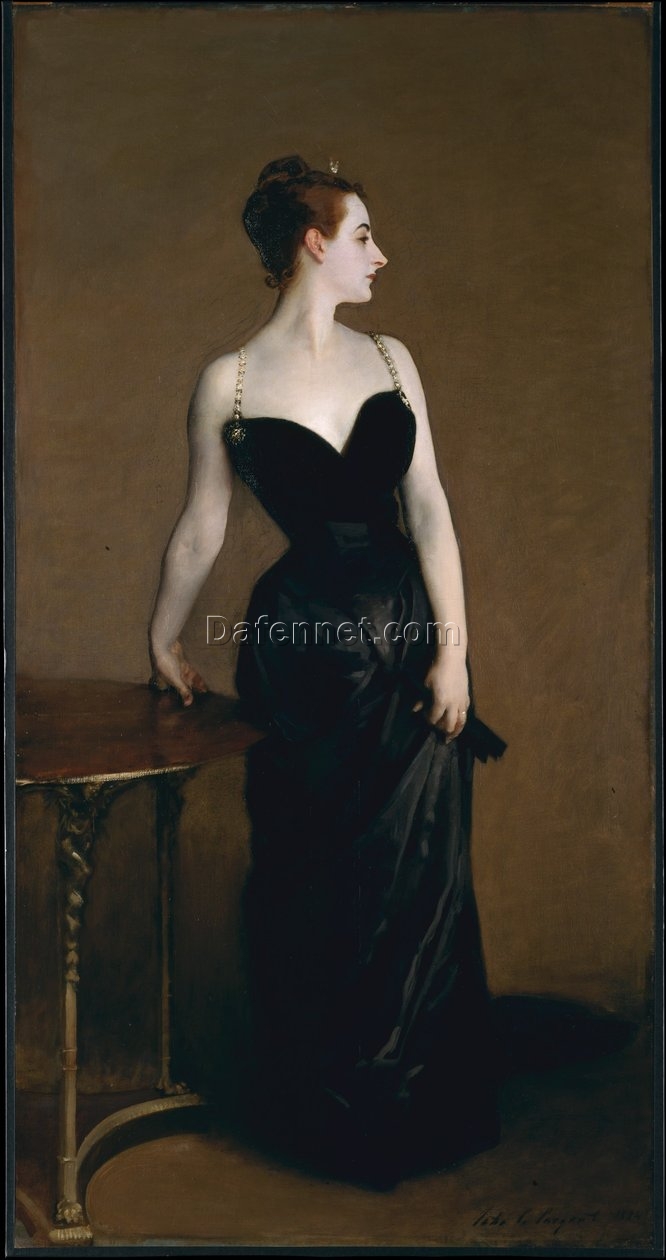 Reproduction of Madame X by John Singer Sargent – Classic Portrait