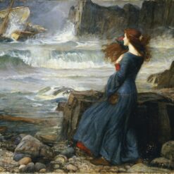 John William Waterhouse’s Miranda - The Tempest (1916) – Realist Oil Painting Reproduction