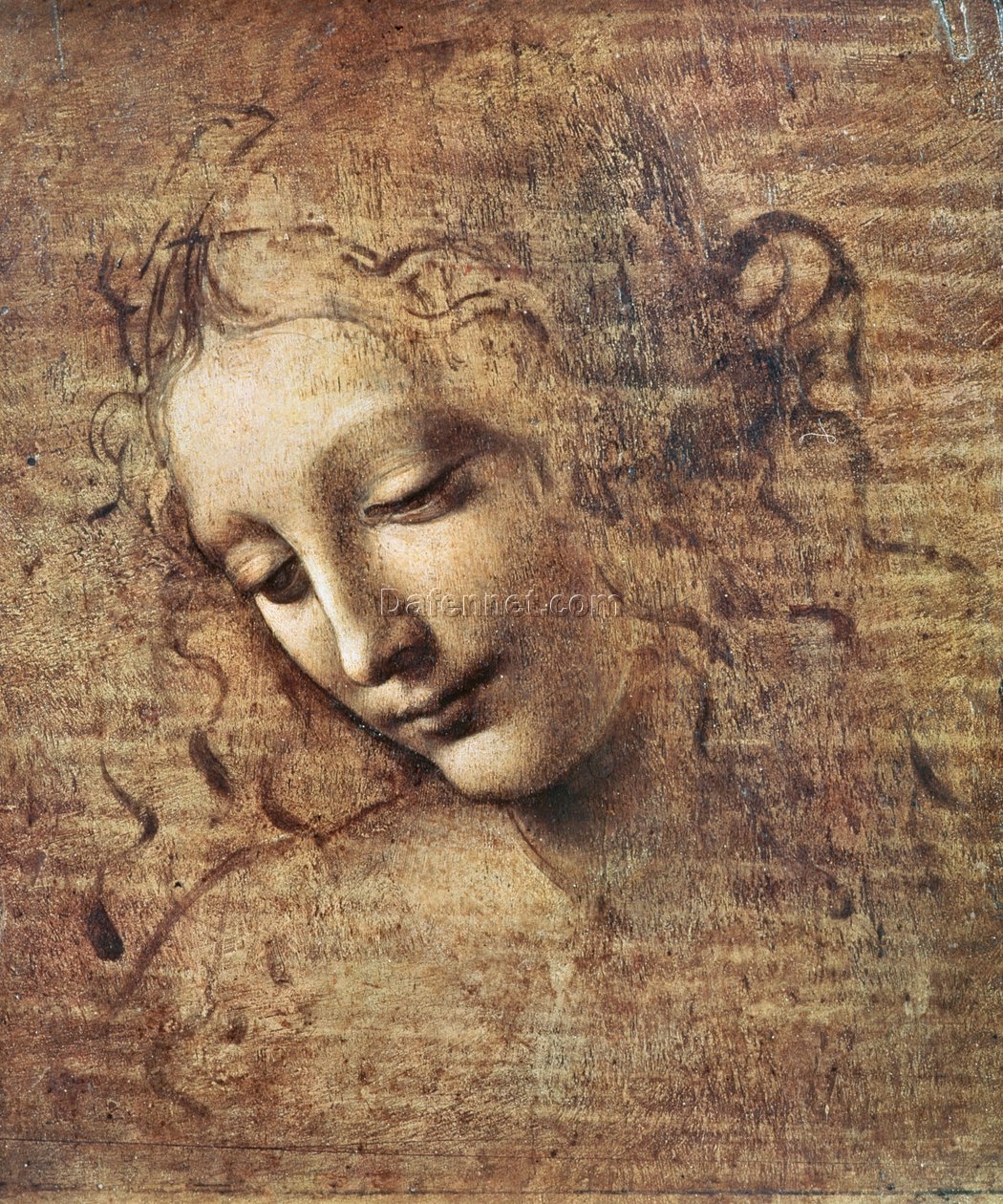 Custom Oil Painting of Leonardo da Vinci’s ‘Leda’ – High-Quality Renaissance Portrait Reproduction