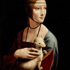 Leonardo da Vinci’s 'Lady with an Ermine' (c.1490) – Exquisite Renaissance Oil & Tempera Reproduction