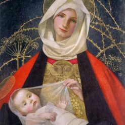 Madonna mit Kind by Marianne Stokes – Handcrafted Religious Art Reproduction