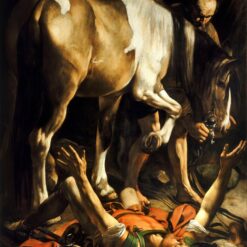 The Conversion of St. Paul by Caravaggio – Handcrafted Dramatic Religious Art Reproduction