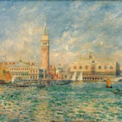 Pierre-Auguste Renoir’s View of Venice (The Doge’s Palace) – 1881 Post-Impressionist Painting Replica
