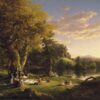 The Pic-Nic by Thomas Cole – Handcrafted 1846 Romantic Landscape Art Reproduction