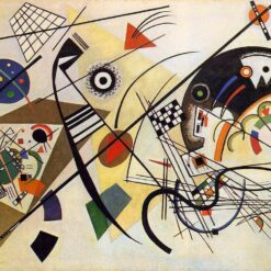 Wassily Kandinsky’s Throughgoing Line – Abstract Expressionist Painting Replica