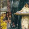 A Bath (An Antique Custom) – Romantic Oil Painting by Sir Lawrence Alma-Tadema (1876)