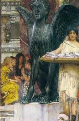A Bath (An Antique Custom) – Romantic Oil Painting by Sir Lawrence Alma-Tadema (1876)