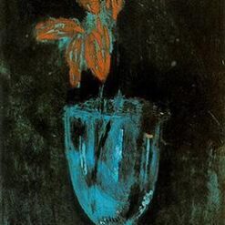 Symbolist Still Life Inspired by Pablo Picasso – 'A Blue Vase' (1903) Oil on Canvas