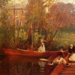 Impressionist Oil Painting Reproduction of A Boating Party by John Singer Sargent (c.1889)