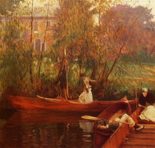 Impressionist Oil Painting Reproduction of A Boating Party by John Singer Sargent (c.1889)