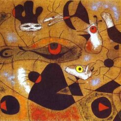 Surrealism at Its Best: Joan Miró’s 'A Dew Drop Falling' – Oil on Canvas