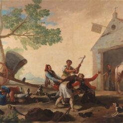 The Fight at the Venta Nueva by Francisco Goya | 1777 Romanticism Genre Painting